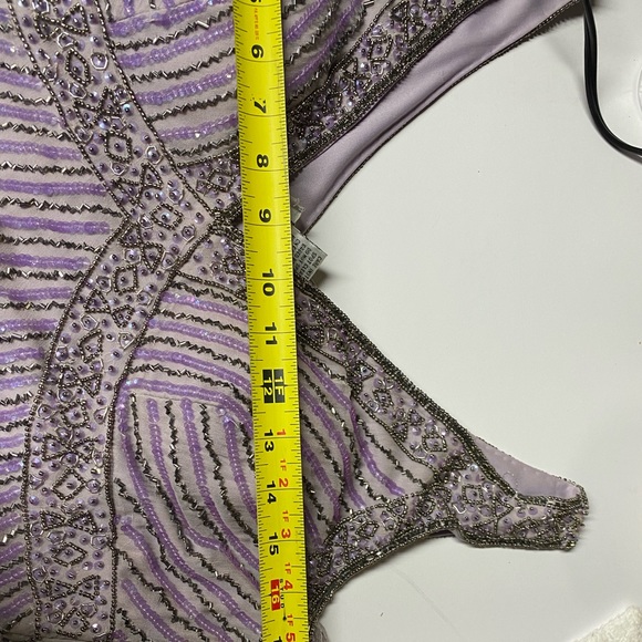 Patra purple bead embellished dress - Picture 6 of 13